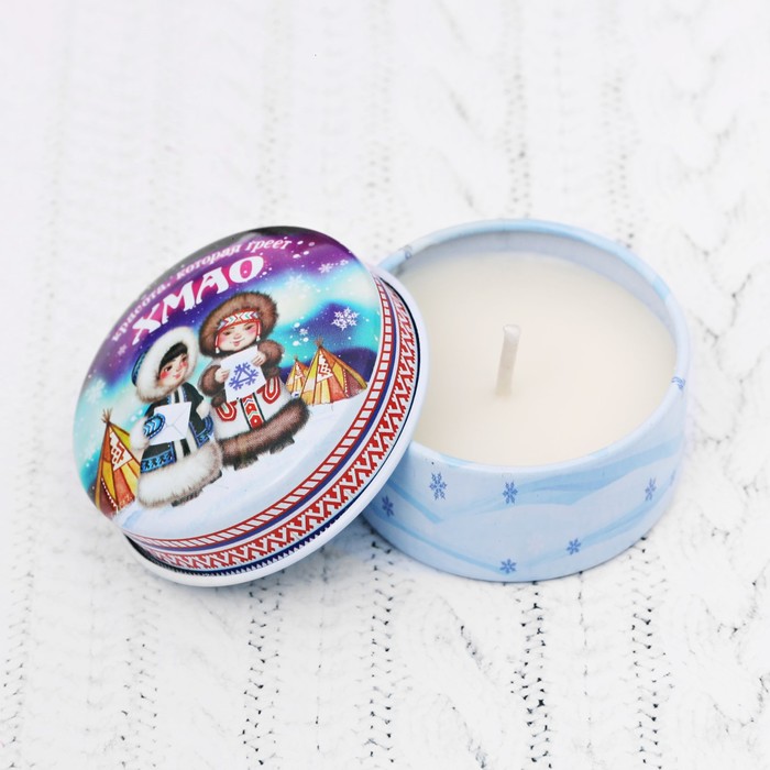 Свеча в баночке "ХМАО", 4,4 см