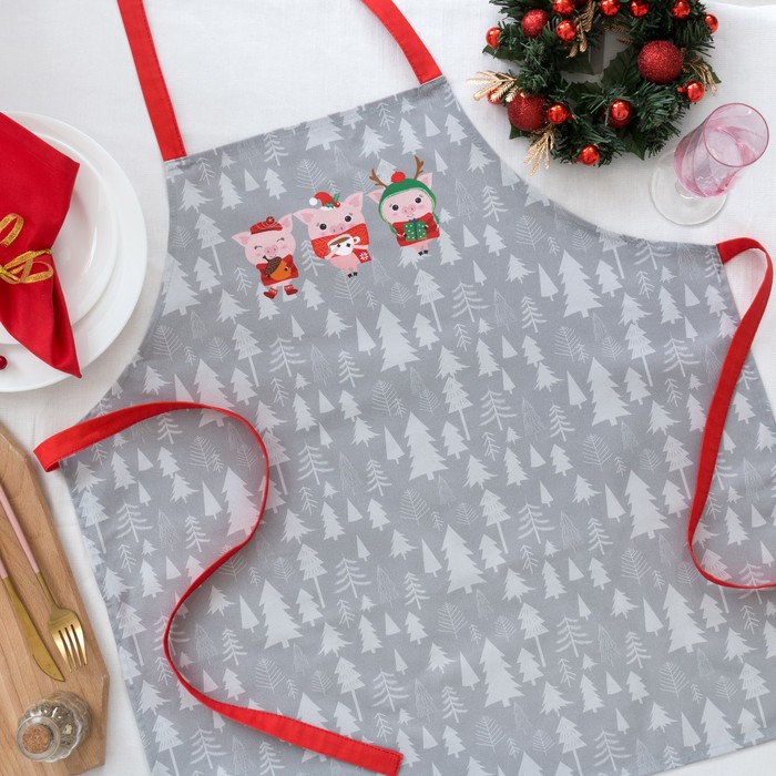 Фартук "Этель" Сказка в Новый год 65х60 см см, 100% хл, саржа 190 гр/м2