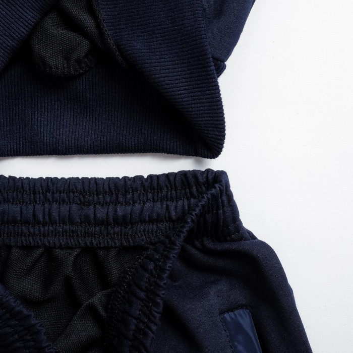 Спортивный костюм для мальчика Sport, комбиниров.плащевкой, синий, рост 140-146 (38)