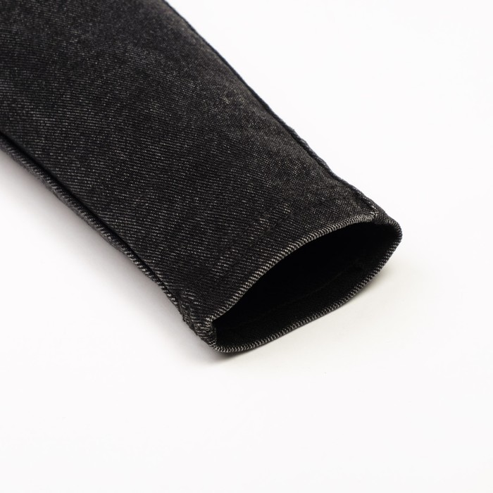 Джегинсы для девочки бантики,бусинки А.8418, черный, рост 116-122