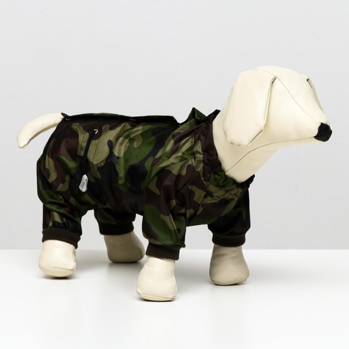 Комбинезон "Комуфляж" демисезонный для собак, размер XL (ДС 32-34 см, ОШ 32 см, ОГ 46-48 см)   38463