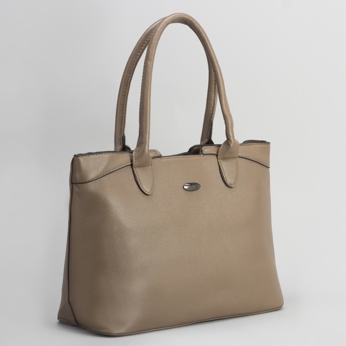 Сумка женская, отдел с перегородкой на молнии, наружный карман, цвет хаки