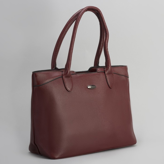 Сумка женская, отдел с перегородкой на молнии, наружный карман, цвет бордовый