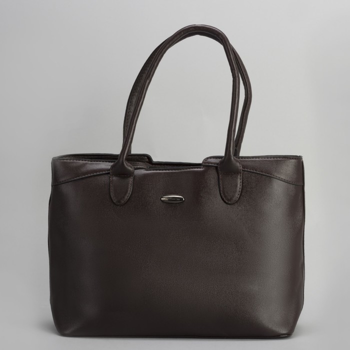 Сумка женская, отдел с перегородкой на молнии, наружный карман, цвет кофе