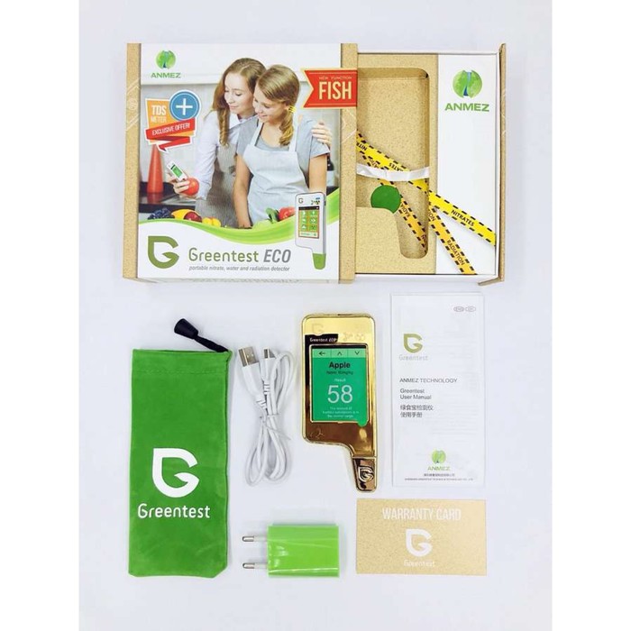 Нитрат-тестер, измеритель жёсткости воды, дозиметр Greentest ECO 5 Gold