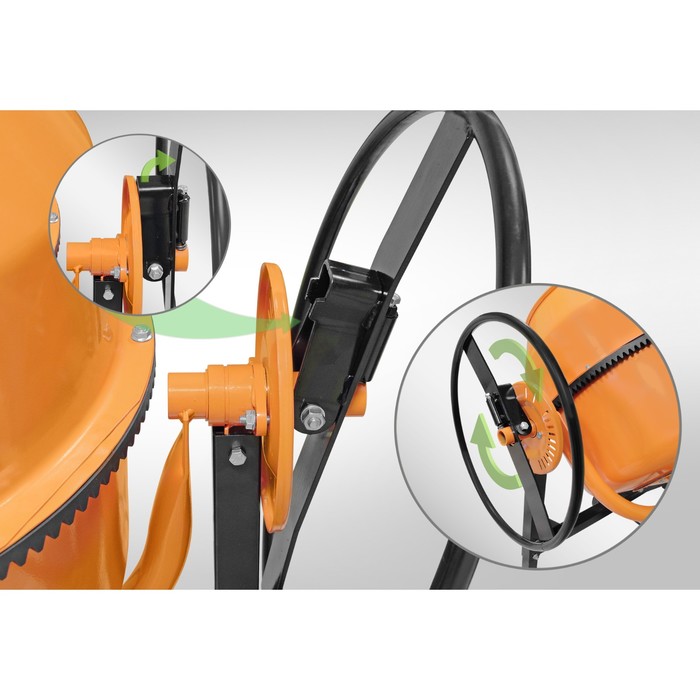 Бетоносмеситель "ПАРМА" Б-200-Э, 175/115 л, 220 В, 850 Вт, 23 об/мин