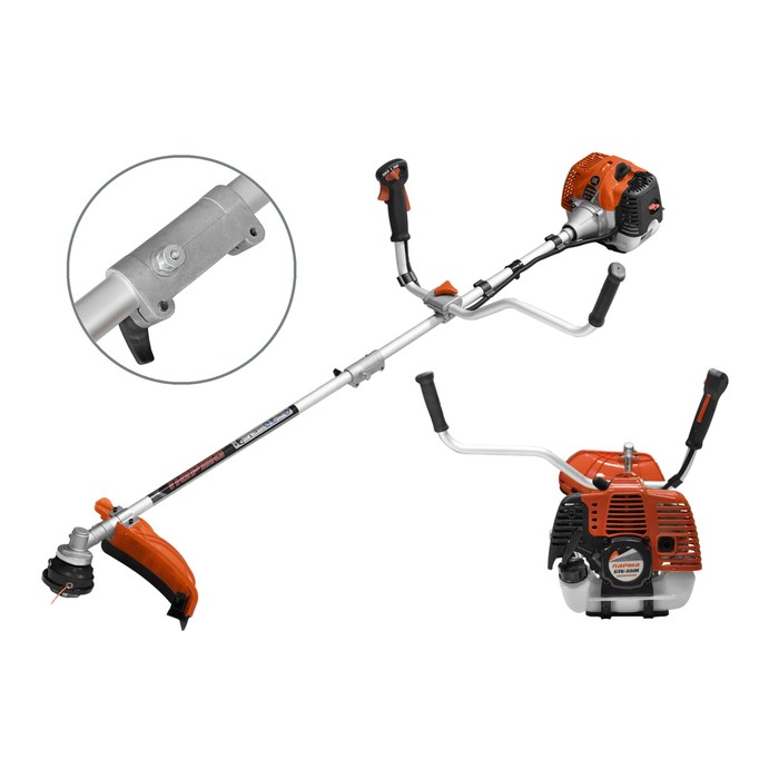 Триммер бензиновый "Парма" БТК-331М, E-start, разъемная штанга, 2Т, 1.1 кВт, 2 л.с., 0.95л