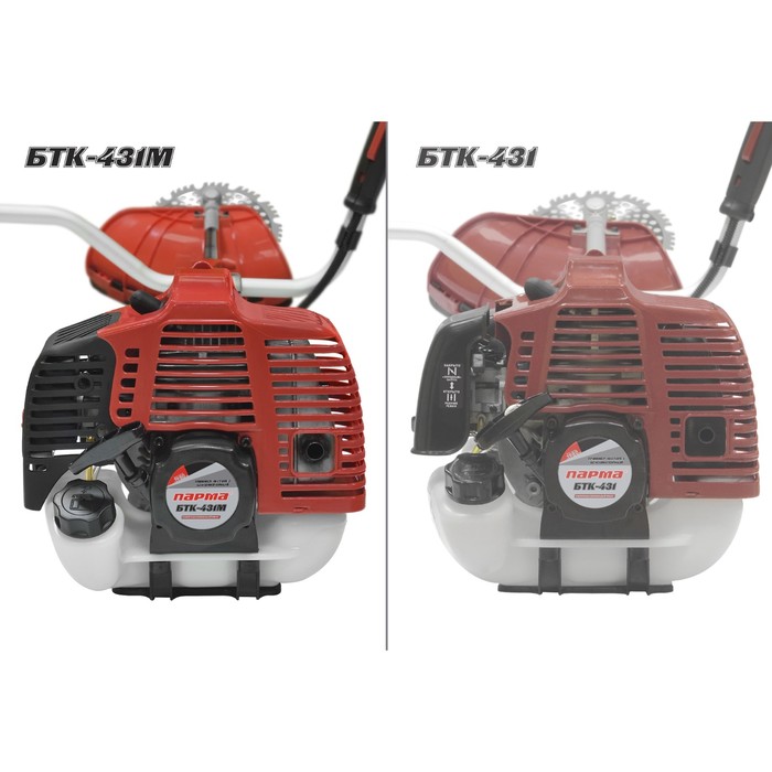 Триммер бензиновый "Парма" БТК-431М, E-start, разъемная штанга, 2Т, 1.2 кВт, 2 л.с., 0.95л