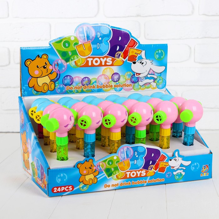 Мыльные пузыри - пищалка  "Единорог", МИКС