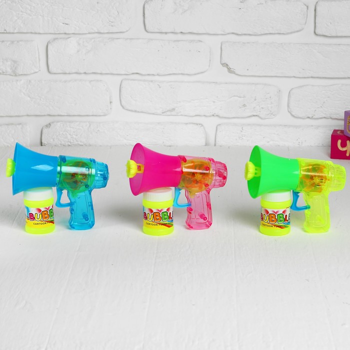 Мыльные пузыри - пистолет "Грамофон", МИКС