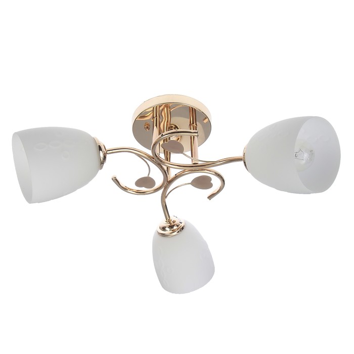 Люстра "Оливия" 3x60Вт E27 золото