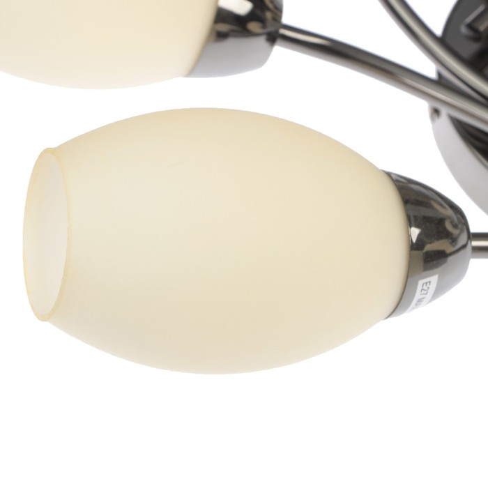 Люстра "Мирра" 8x60Вт E27 хром-черный