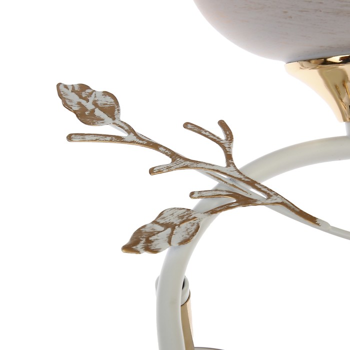 Люстра "Айвенго" 3x40Вт Е27 белый-золото 45x14x25см.