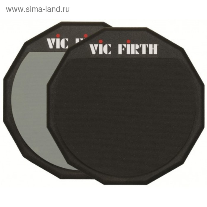 Пэд VIC FIRTH PAD12D двусторонний тренировочный 30 см палочки для барабана vic firth m142