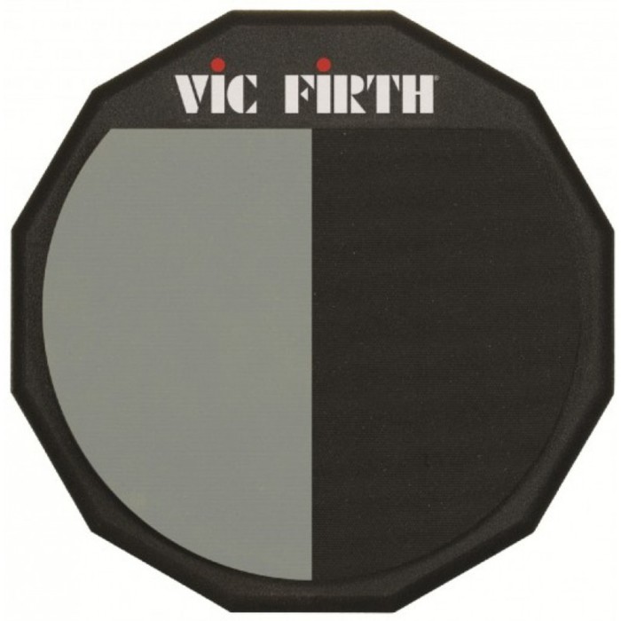 Пэд VIC FIRTH PAD12H односторонний двухзонный тренировоный , 30 см, soft/hard.