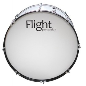 Маршевый бас-барабан FLIGHT FMB-2612WH В комплекте палочки и ремень для барабана от Сима-ленд