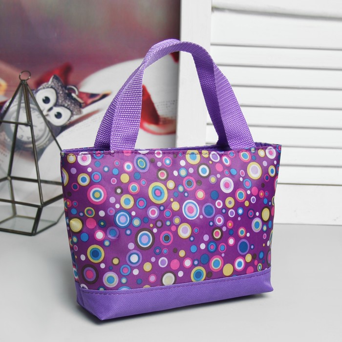 Сумка детская «Горох»», отдел на молнии, цвет сиреневый