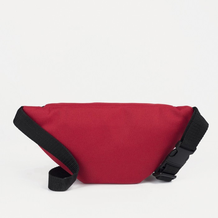 фото Поясная сумка на молнии, цвет красный зфтс