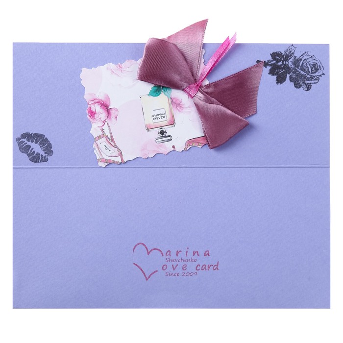 Конверт для денег "Универсальный" ручная работа, бантик, МИКС