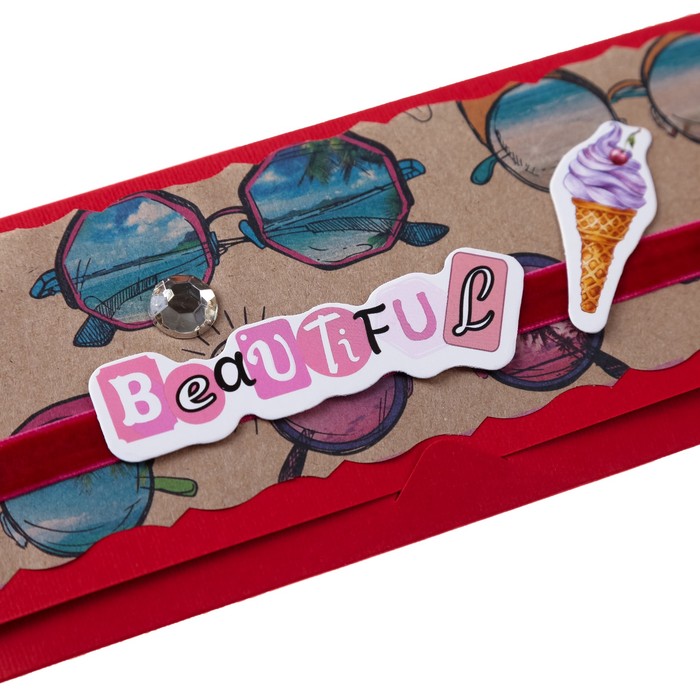 Конверт для денег "Пожелания" ручная работа, МИКС