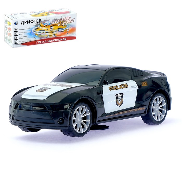 Машина "Полиция", дрифт, вращение на 360 градусов, русская озвучка, свет
