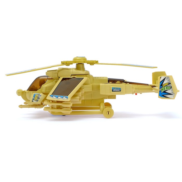 Вертолёт "Дивизион", работает от батареек, световые и звуковые эффекты, русский чип