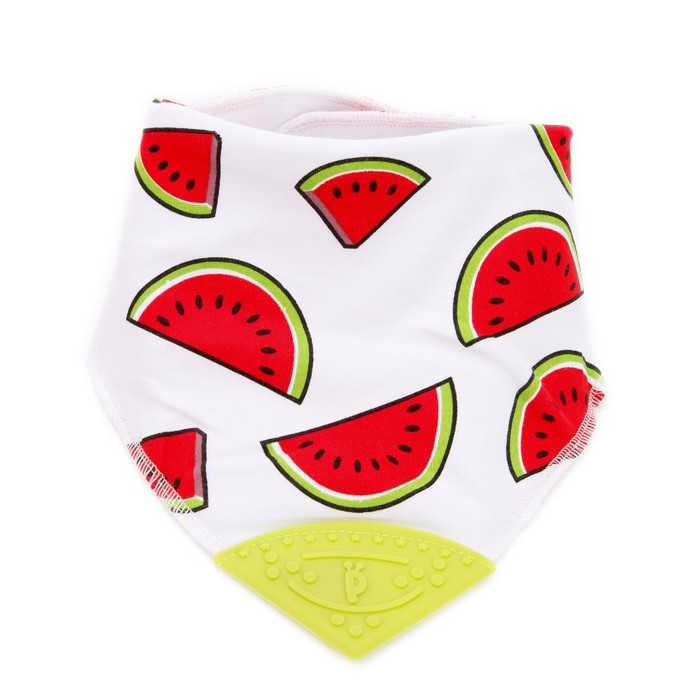 Нагрудник с прорезывателем «Арбузики»