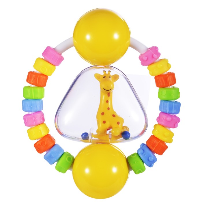 Погремушка-прорезыватель «Радужный жирафик»
