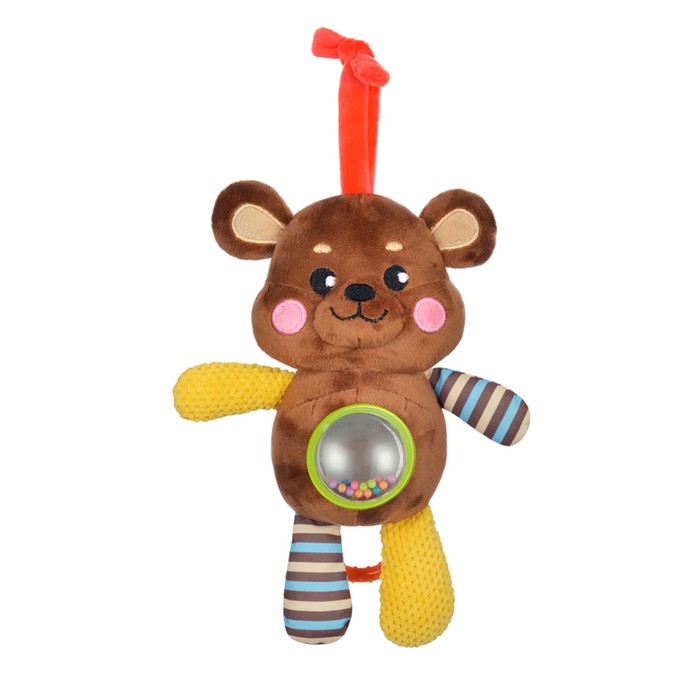 Музыкальная подвеска-погремушка с зеркальцем «Мишка»