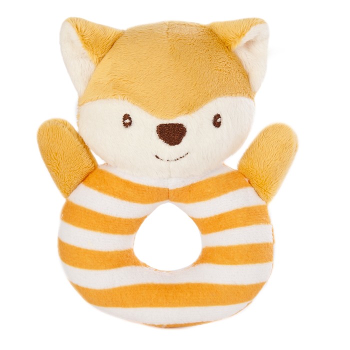 Подарочный набор «Хитрый лисенок» полотенце, погремушка и подушка