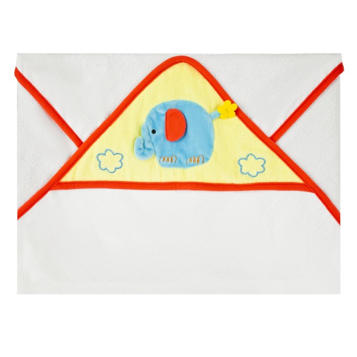 Подарочный набор «Добрый слоник» полотенце, погремушка и подушка