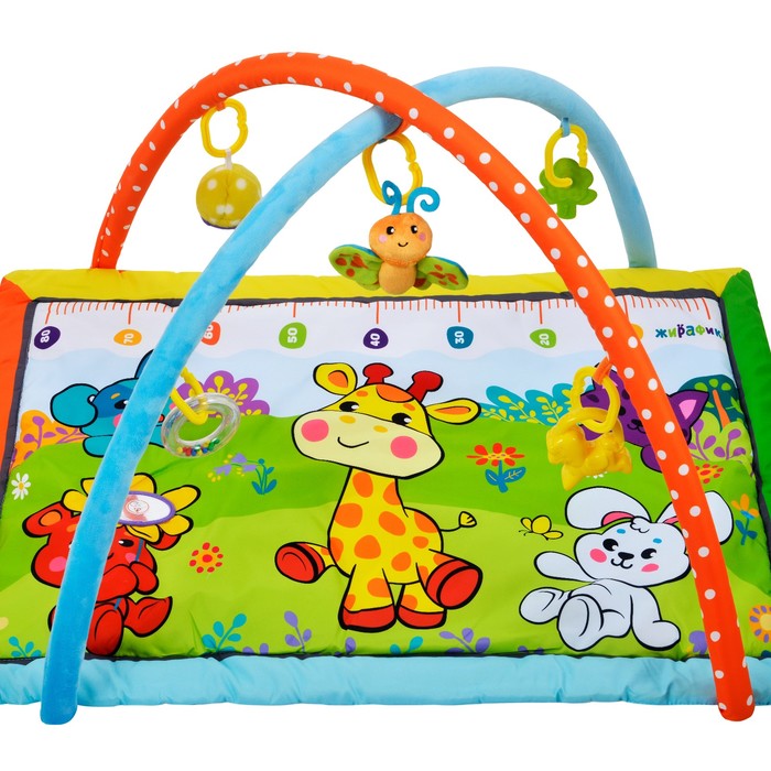 Развивающий коврик «Жирафик и друзья» с ростомером
