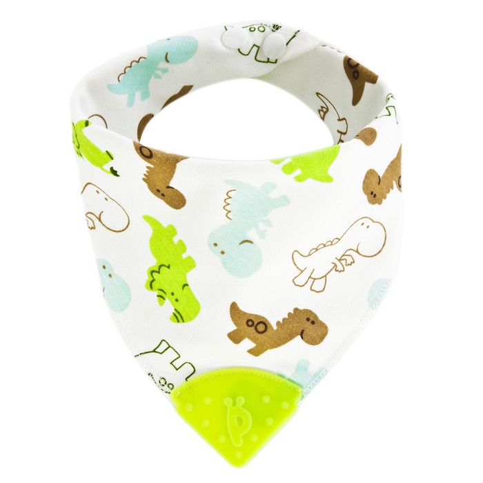 Нагрудник с прорезывателем «Динозаврики»