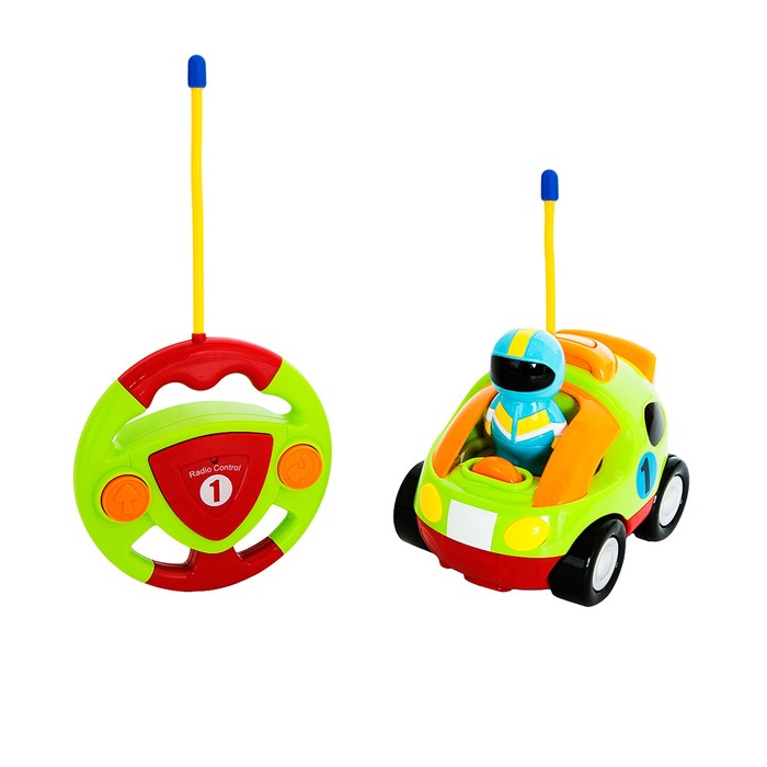 Радиоуправляемая игрушка «Гонщик», 2 канала, свет, музыка