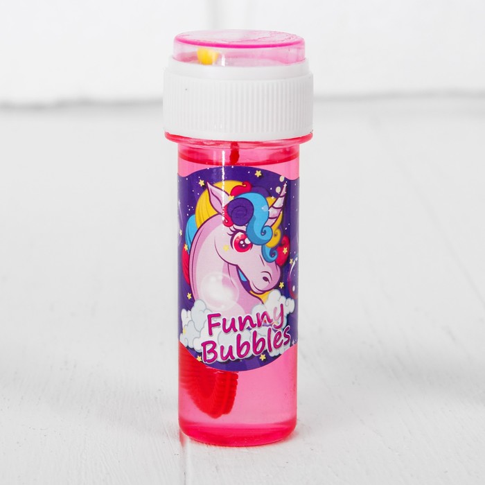 Мыльные пузыри в баночке "Единорог", МИКС