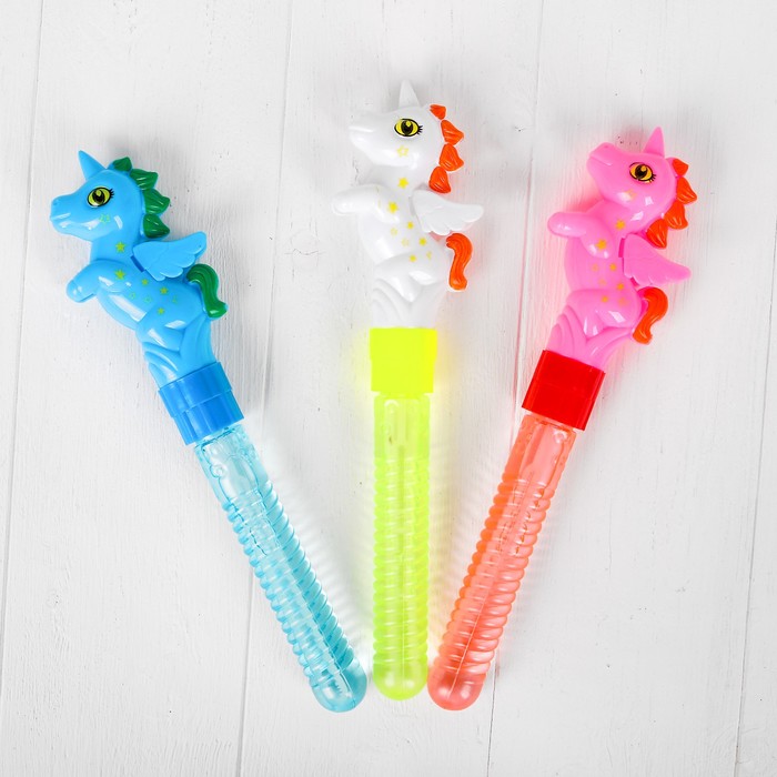 Мыльные пузыри "Единорог", миди, МИКС