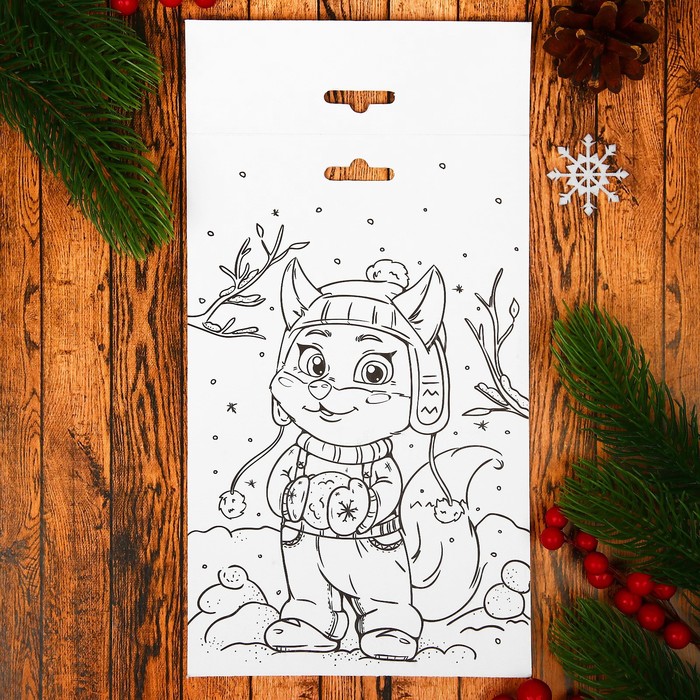 Аппликация перьями и стразами "Лисенок" + бантик