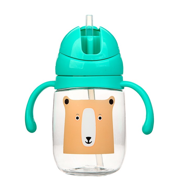 Поильник с трубочкой , 250 мл, Цвет МИКС