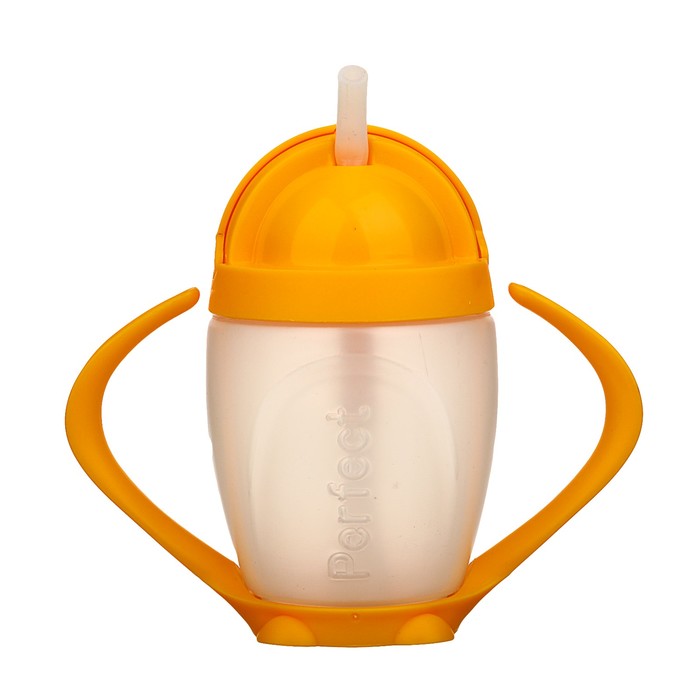 Поильник с трубочкой , 280 мл, Цвет МИКС