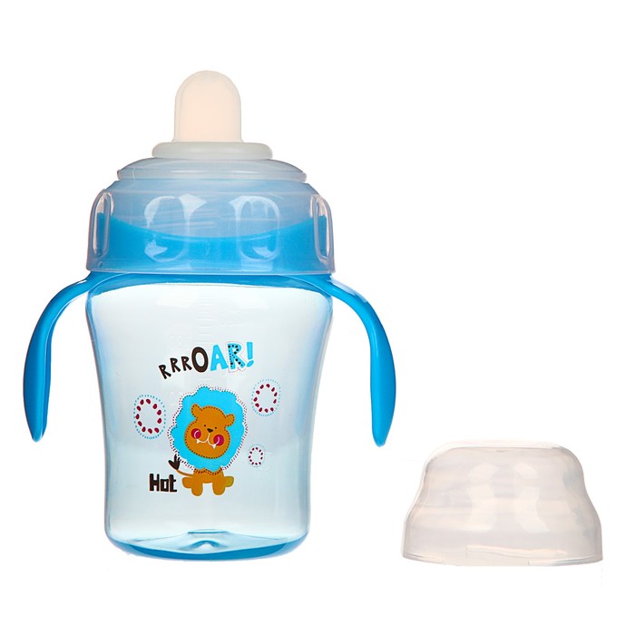 Поильник детский с мягким носиком, 240 мл, от 5 мес., цвет синий