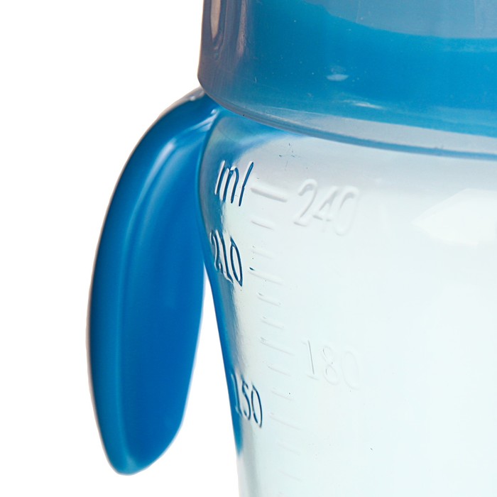 Поильник детский с мягким носиком, 240 мл, от 5 мес., цвет синий