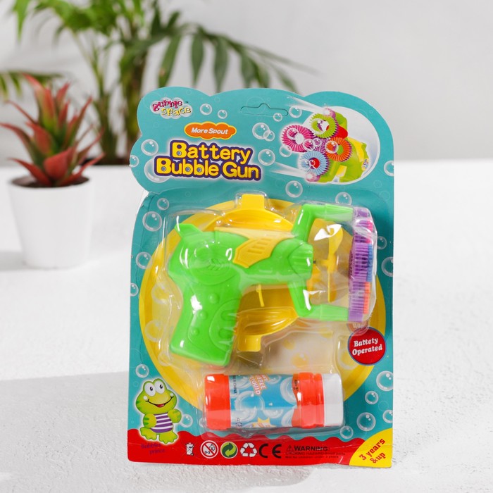 Генератор мыльных пузырей "Вентилятор", зеленый