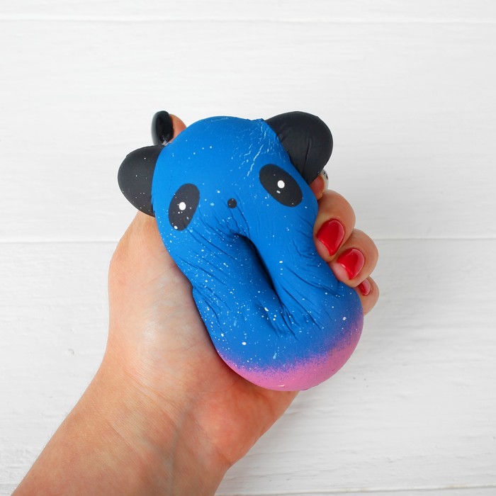 Мялка сквиши "Пончик" с ушками цвета МИКС