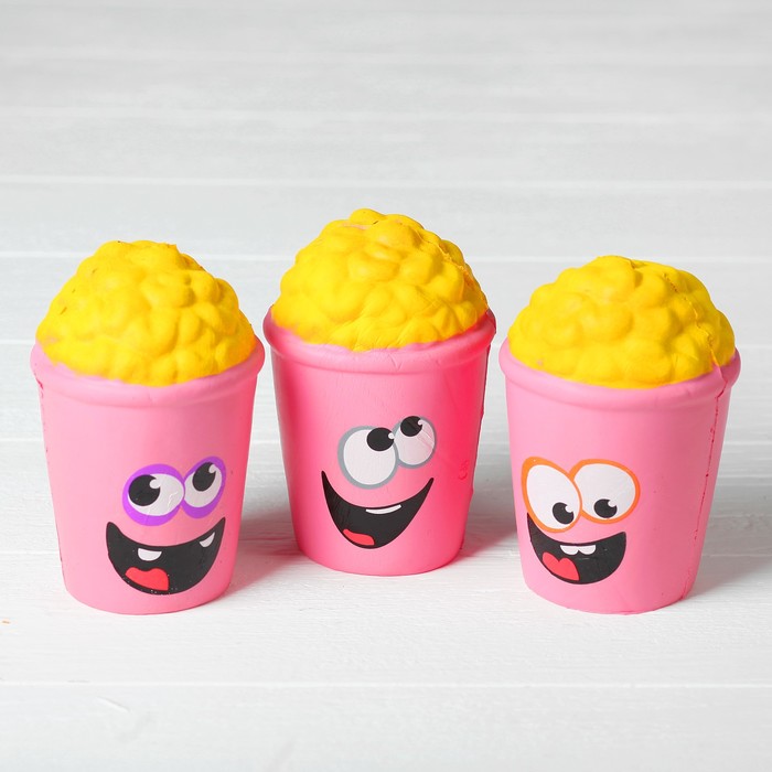 Мялка сквиши "Попкорн", виды МИКС