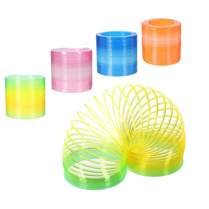 Пружинка-радуга "Перелив" 6*6*5,5 см, цвета МИКС