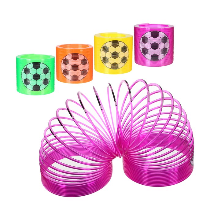 Пружинка-радуга "Футбол" 7*7*6,5 см