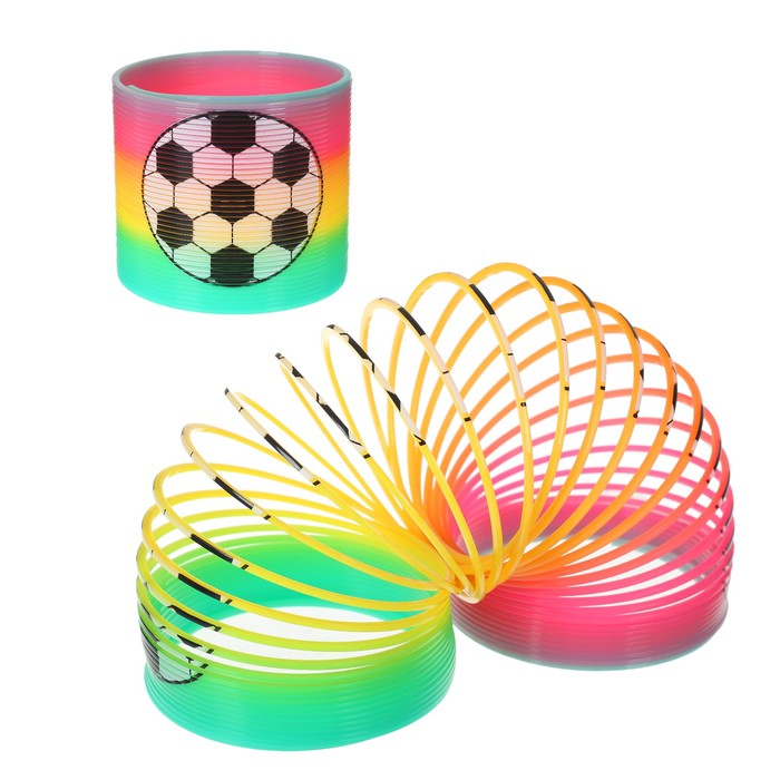Пружинка-радуга "Футбол" 7*7*6,5 см