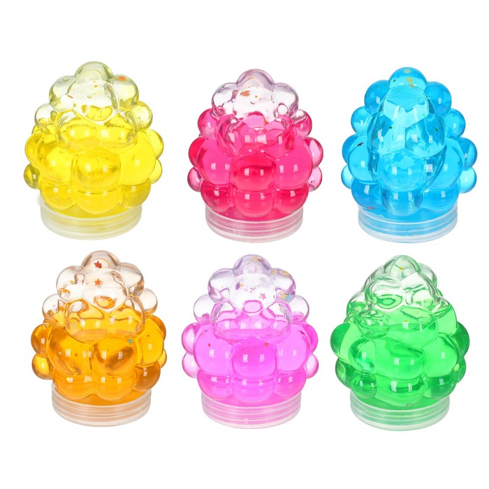 Лизун "Виноград" твёрдый, цвета МИКС