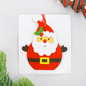 Набор для творчества - создай ёлочное украшение из фетра «Дед мороз - красный нос» от Сима-ленд