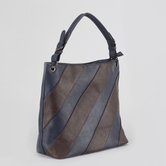 Сумка женская, отдел на молнии, наружный карман, цвет синий